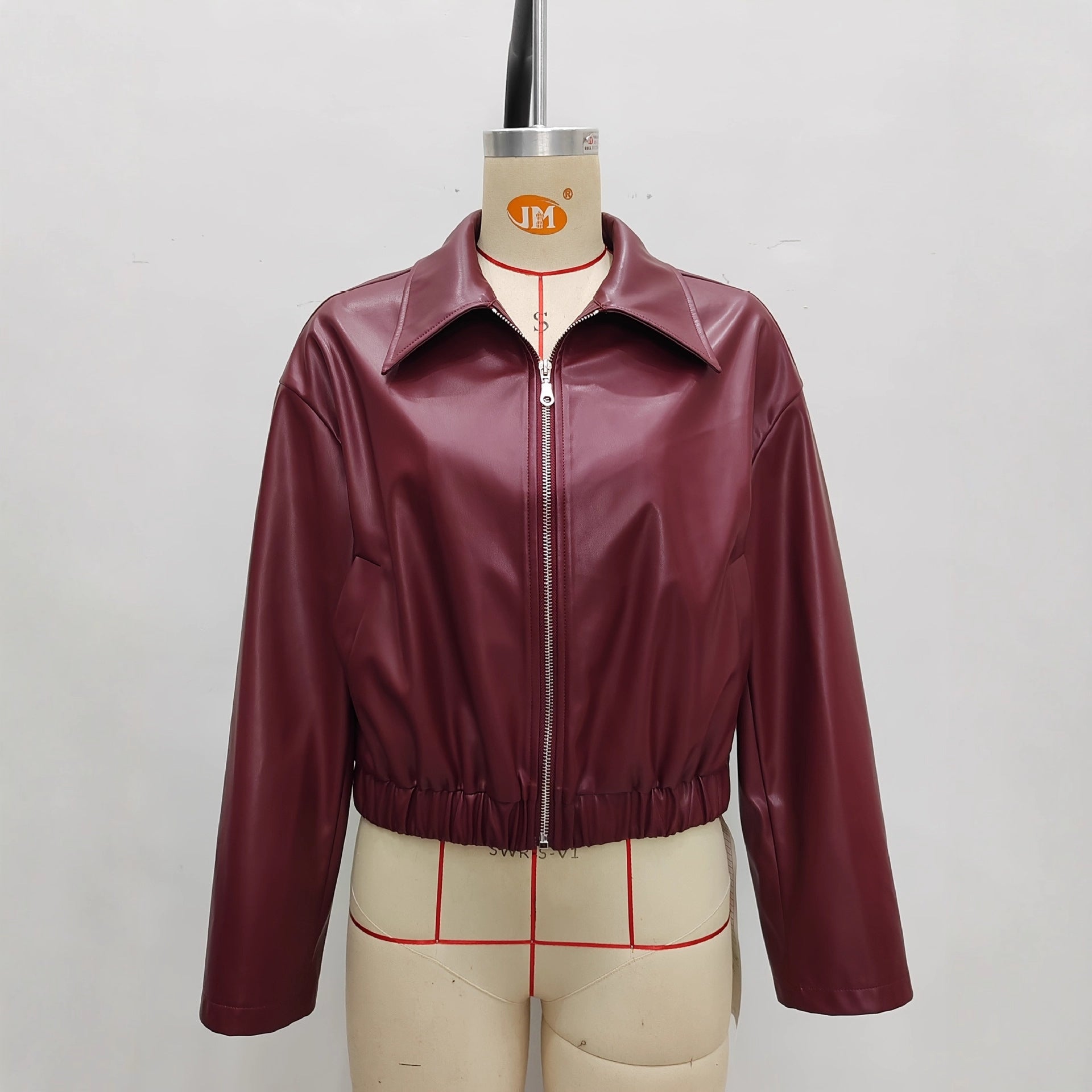 Collar zipper jacket for women