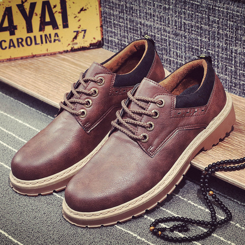 Men's Casual Tooling Shoes – Lace-Up Everyday Sneakers