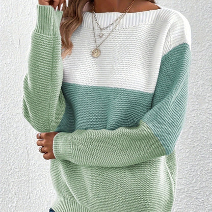 Women's Color-Block Knit Sweater