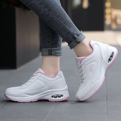 Women's black lightweight air cushion sneakers