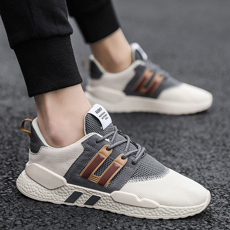 Men's army green non-slip running sneakers