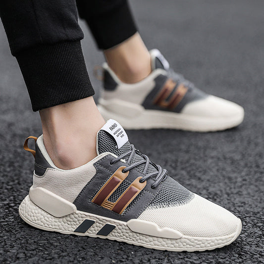 Men's army green non-slip running sneakers