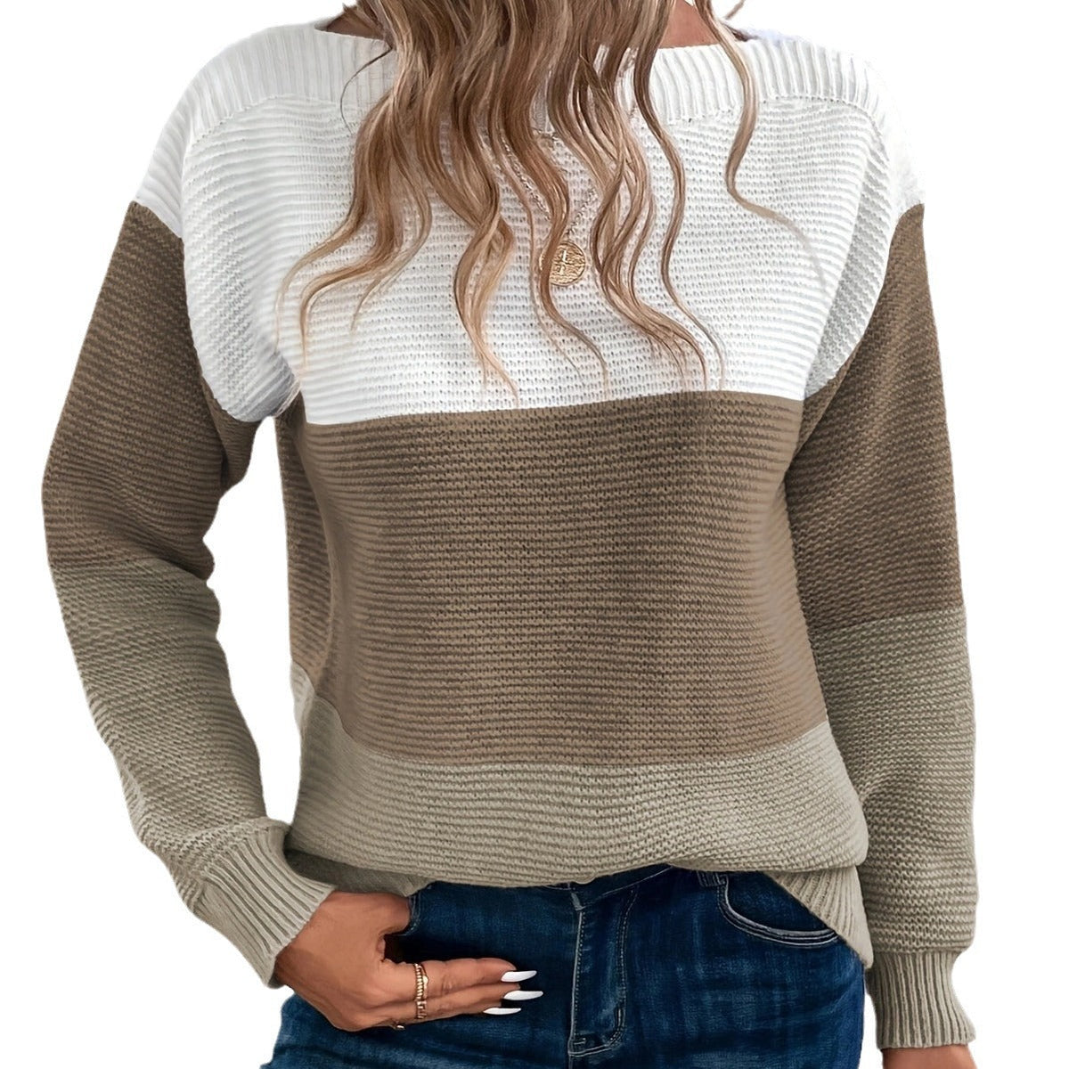 Women's Color-Block Knit Sweater