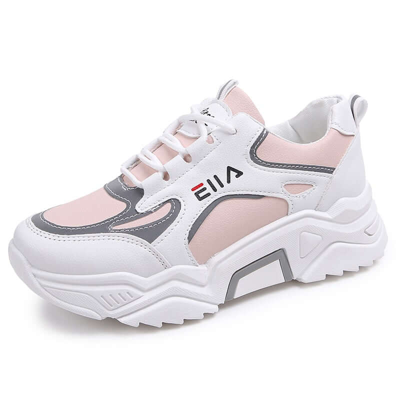 New Sneakers Women Breathable Mesh Casual Shoes Female Fashion Sneaker Lace Up High Leisure Women Vulcanize Shoe Platform