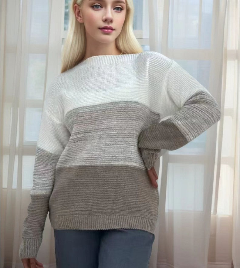 Women's Color-Block Knit Sweater