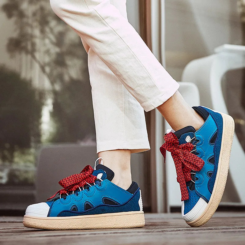 Sneakers for Women Luxury Designer Shoes High Quality Cow Suede Leopard Women Shoes Fashion Sexy Slim Platform Shoe Basket Femme