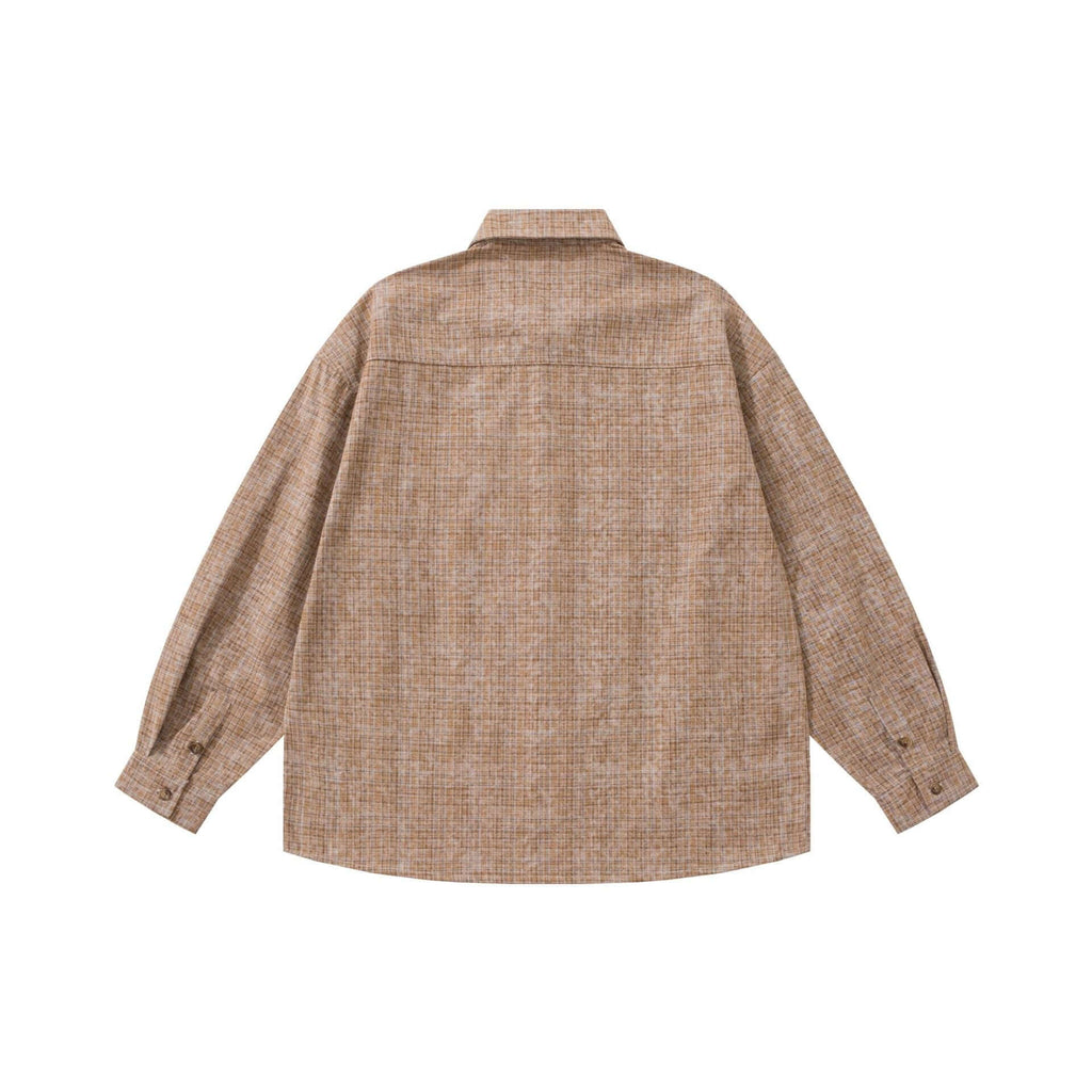 College Wind Long Sleeve Shirt for Men
