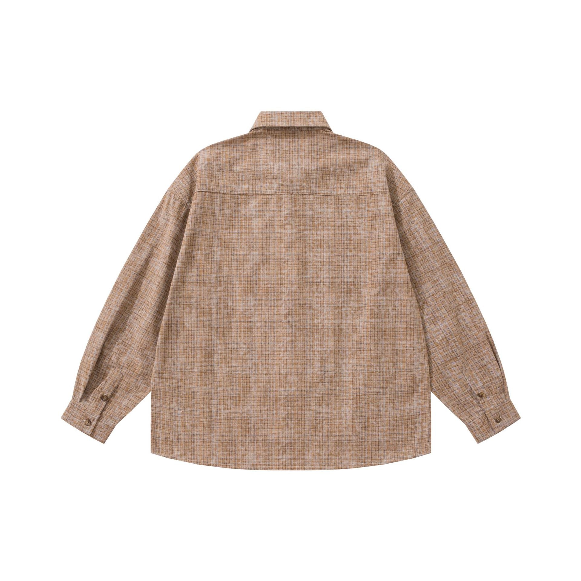College Wind Long Sleeve Shirt for Men
