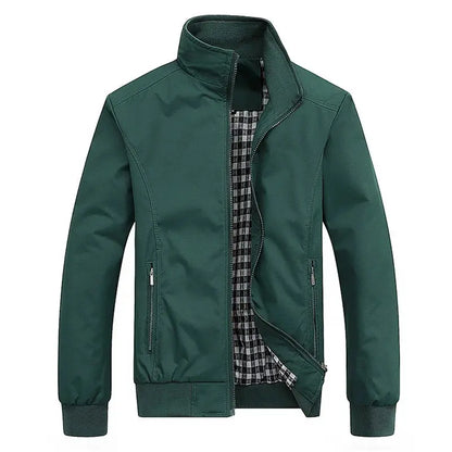 Suzynmom 2025 Spring Autumn Casual Solid Fashion Slim Bomber Jacket Men Overcoat New Arrival Baseball Jackets Men's Jacket M-6XL 8XL Top