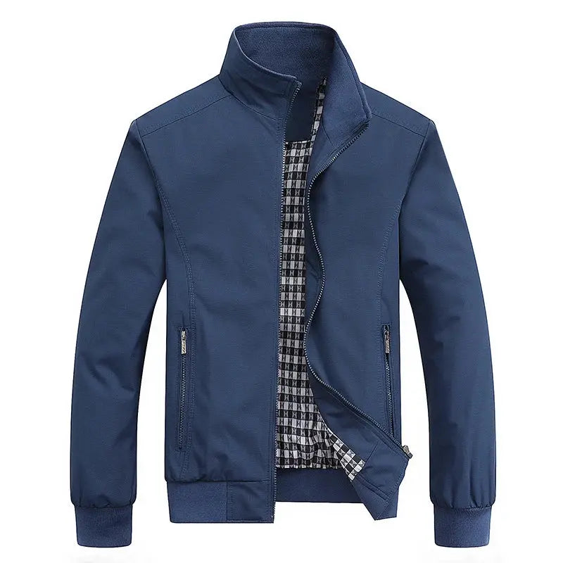 Suzynmom 2025 Spring Autumn Casual Solid Fashion Slim Bomber Jacket Men Overcoat New Arrival Baseball Jackets Men's Jacket M-6XL 8XL Top