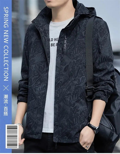 Man 2026 New Spring Autumn Outdoor Zipper Windbreaker Jacket - SuzynmomSuzynmomSuzynmomMan 2026 New Spring Autumn Outdoor Zipper Windbreaker Jacket