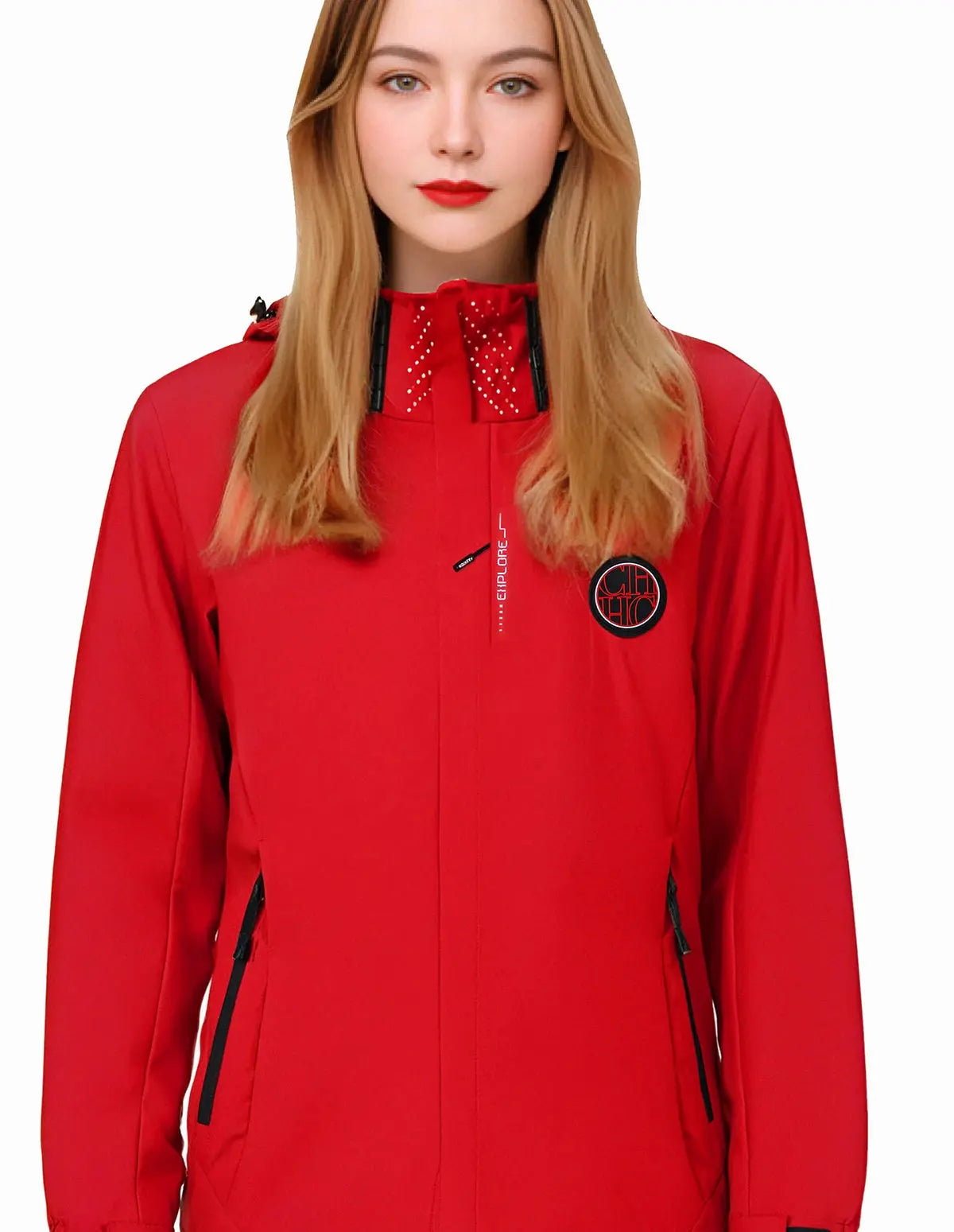 Suzynmom Women Interchange Jacket Spring Outdoor Mountaineering On Foot Jacket Couple Fashion Splicing Color Thin Zipper Coat Male