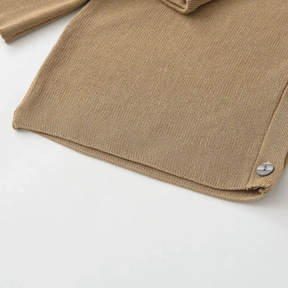 Zazevity Women's Slim Fit One - Neck Sweater in Khaki - SuzynmomSuzynmomSuzynmomZazevity Women's Slim Fit One - Neck Sweater in Khaki