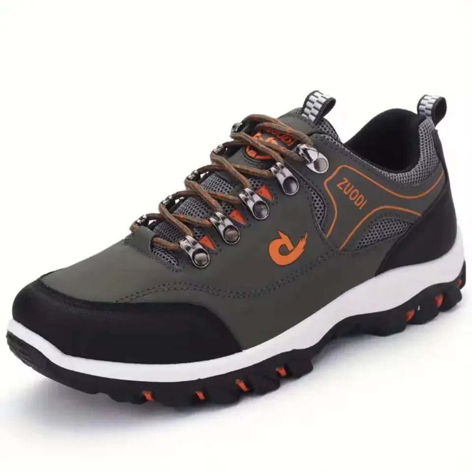 SNORW Men Leather Casual Sneakers - Black, Green, Khaki - SuzynmomSuzynmomSuzynmomSNORW Men Leather Casual Sneakers - Black, Green, Khaki