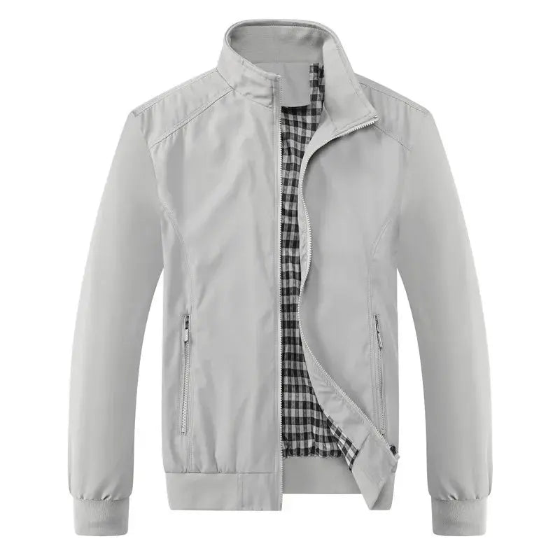 DEE MOONLY 2025 Spring Autumn Casual Solid Slim Bomber Jacket Men M - 8XL - SuzynmomSuzynmomSuzynmomDEE MOONLY 2025 Spring Autumn Casual Solid Slim Bomber Jacket Men M - 8XL