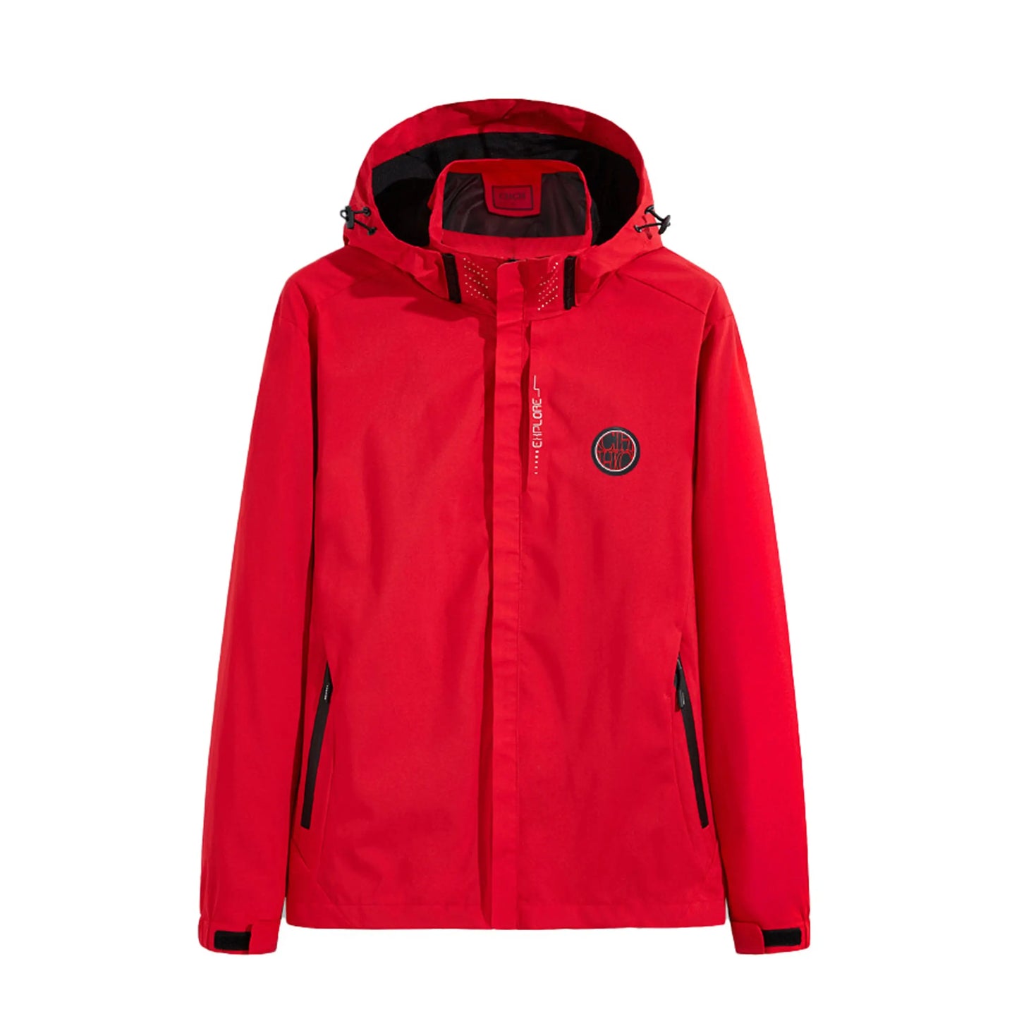 Suzynmom Women Interchange Jacket Spring Outdoor Mountaineering On Foot Jacket Couple Fashion Splicing Color Thin Zipper Coat Male