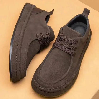 Suzynmom Men's Shoes Are Fashionable Brown Casual Shoes Made of Durable Suede Material Comfortable Walking Shoes Suitable for Daily Wear