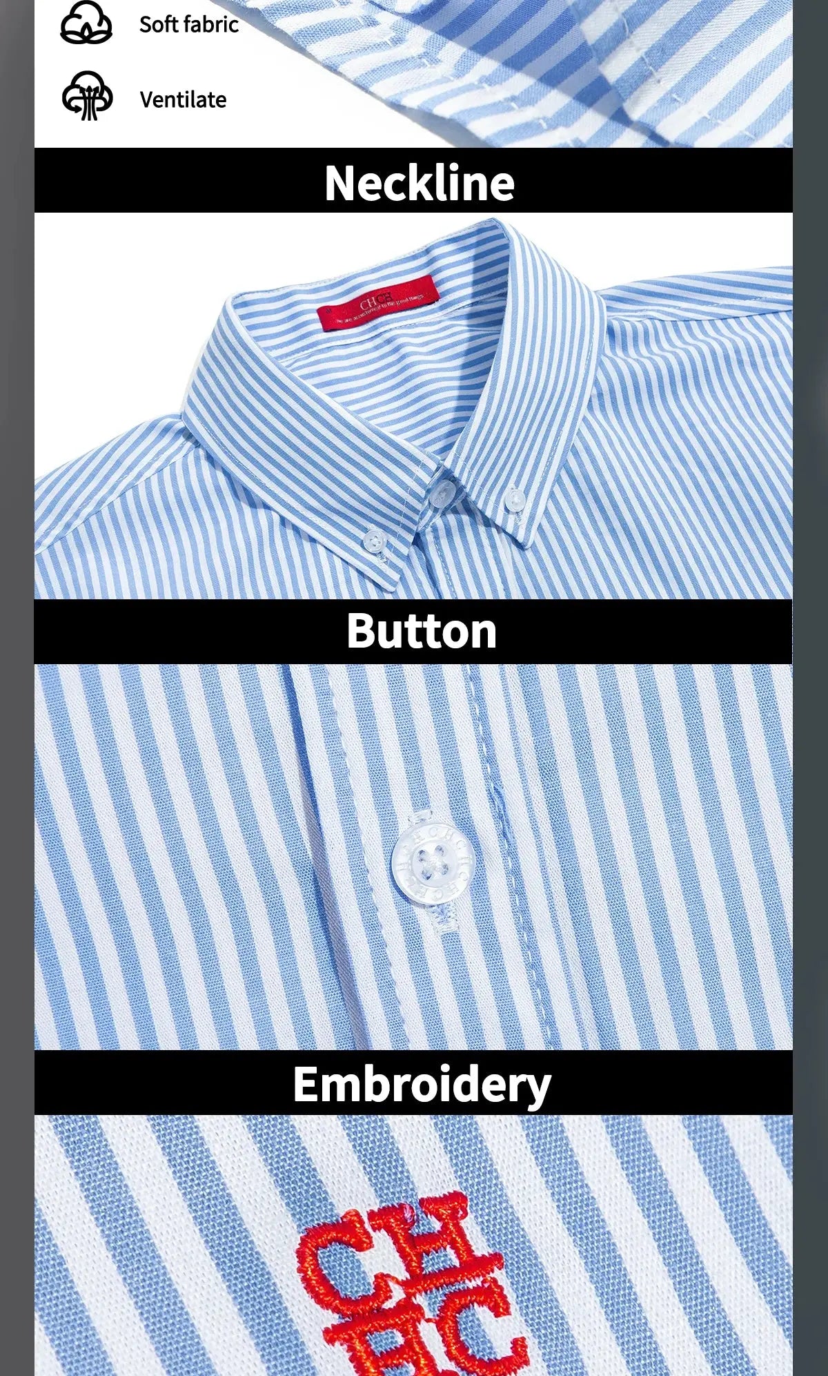 Suzynmom Men's Shirt Elegant Commuting Single Breasted Men's Shirt Business Thin Stripe Design Classic Casual Men's Long Sleeved Blouses