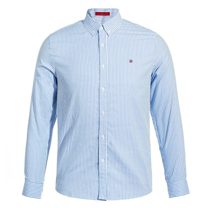 Suzynmom Men's Shirt Elegant Commuting Single Breasted Men's Shirt Business Thin Stripe Design Classic Casual Men's Long Sleeved Blouses
