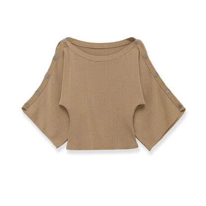 Zazevity Women's Slim Fit One - Neck Sweater in Khaki - SuzynmomSuzynmomSuzynmomZazevity Women's Slim Fit One - Neck Sweater in Khaki