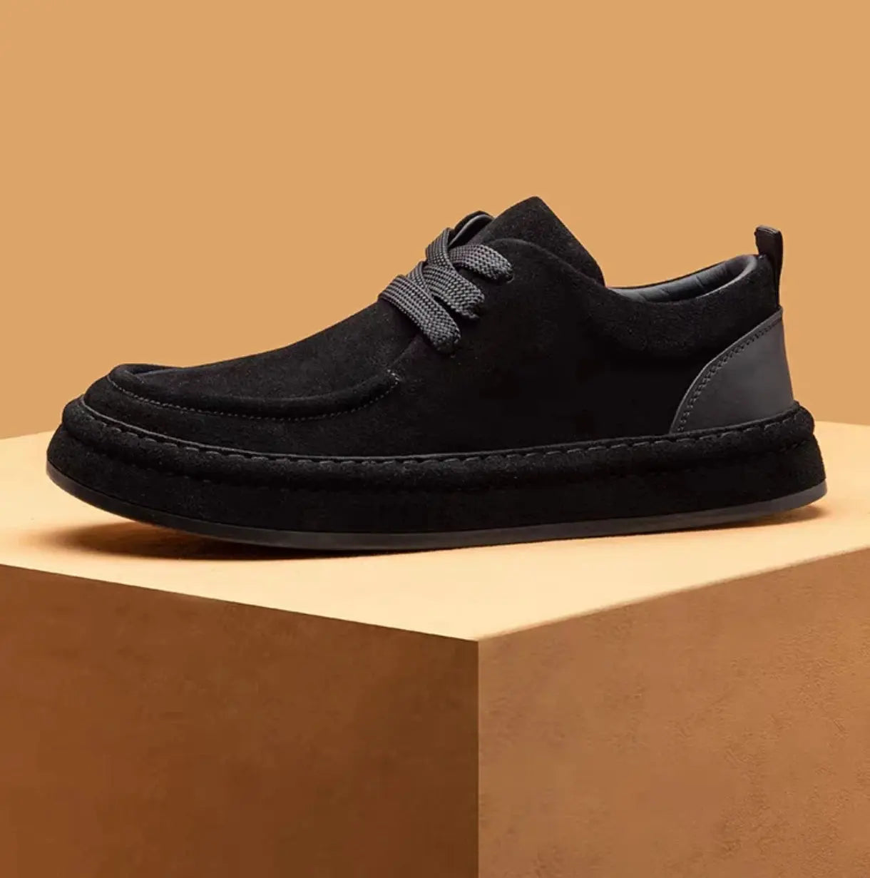 Suzynmom Men's Shoes Are Fashionable Brown Casual Shoes Made of Durable Suede Material Comfortable Walking Shoes Suitable for Daily Wear