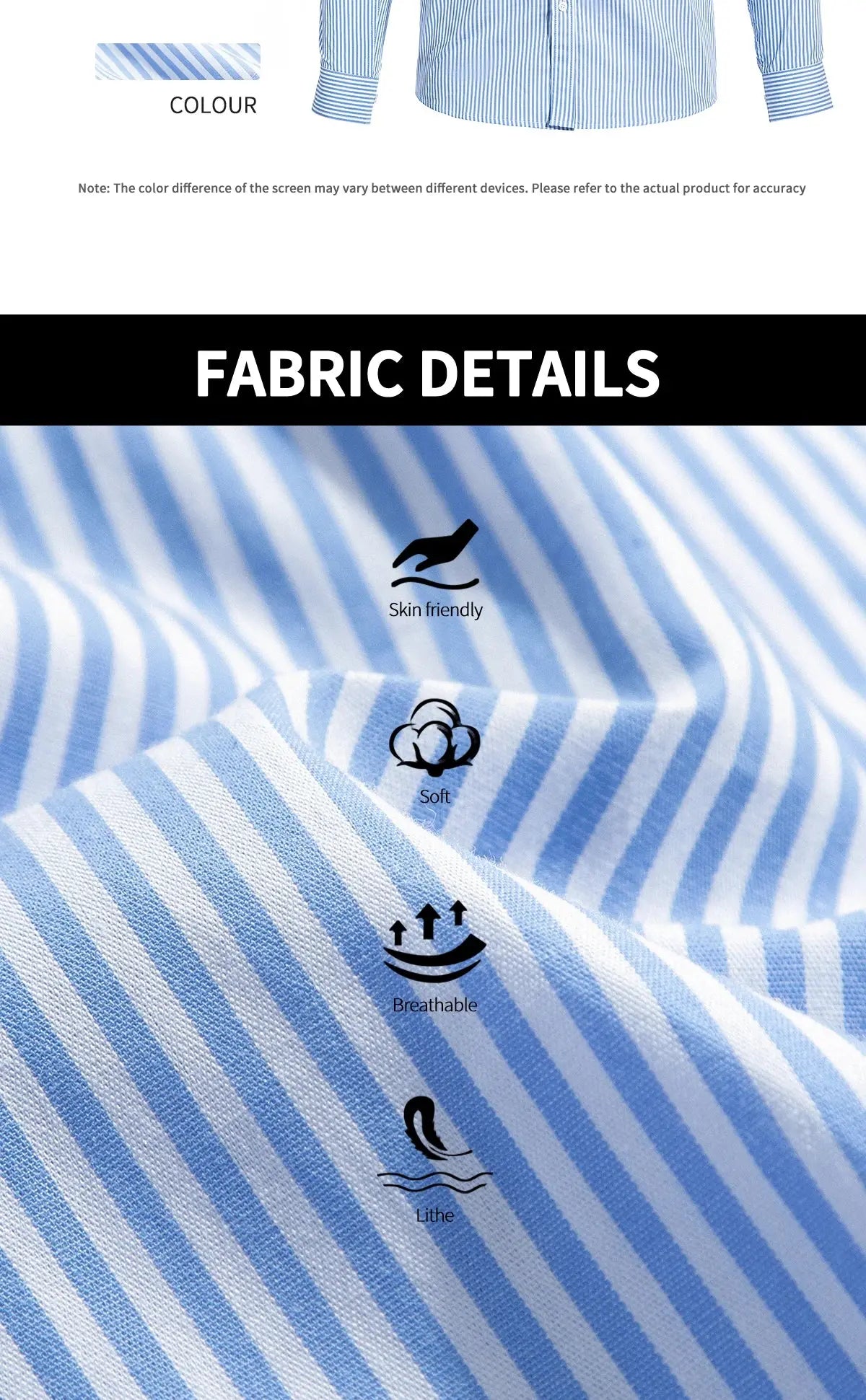 Suzynmom Men's Shirt Elegant Commuting Single Breasted Men's Shirt Business Thin Stripe Design Classic Casual Men's Long Sleeved Blouses