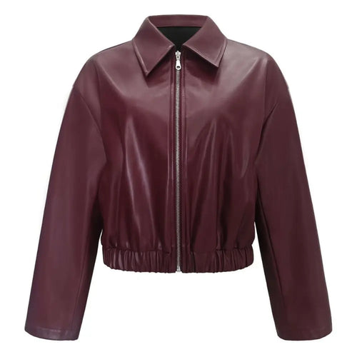 Collar zipper jacket for women