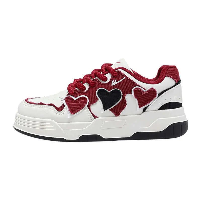 Love Single Shoe Dopamine Design Thick Soled Shoes for Women - White/Pink/Green, White/Blue, Sizes 35 - 40 - SuzynmomSuzynmomeproloLove Single Shoe Dopamine Design Thick Soled Shoes for Women - White/Pink/Green, White/Blue, Sizes 35 - 40