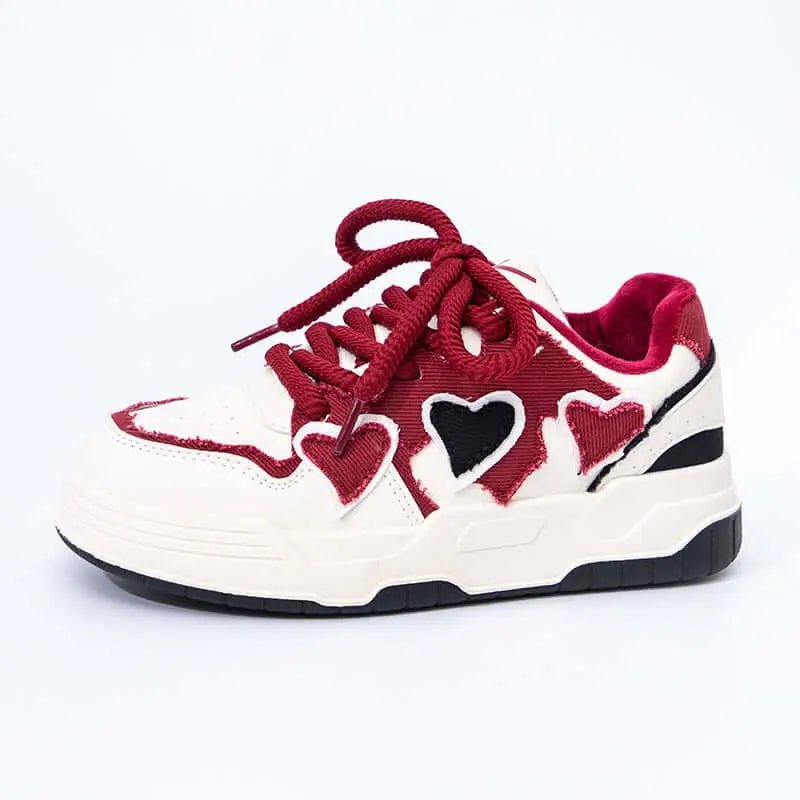 Love Single Shoe Dopamine Design Thick Soled Shoes for Women - White/Pink/Green, White/Blue, Sizes 35 - 40 - SuzynmomSuzynmomeproloLove Single Shoe Dopamine Design Thick Soled Shoes for Women - White/Pink/Green, White/Blue, Sizes 35 - 40