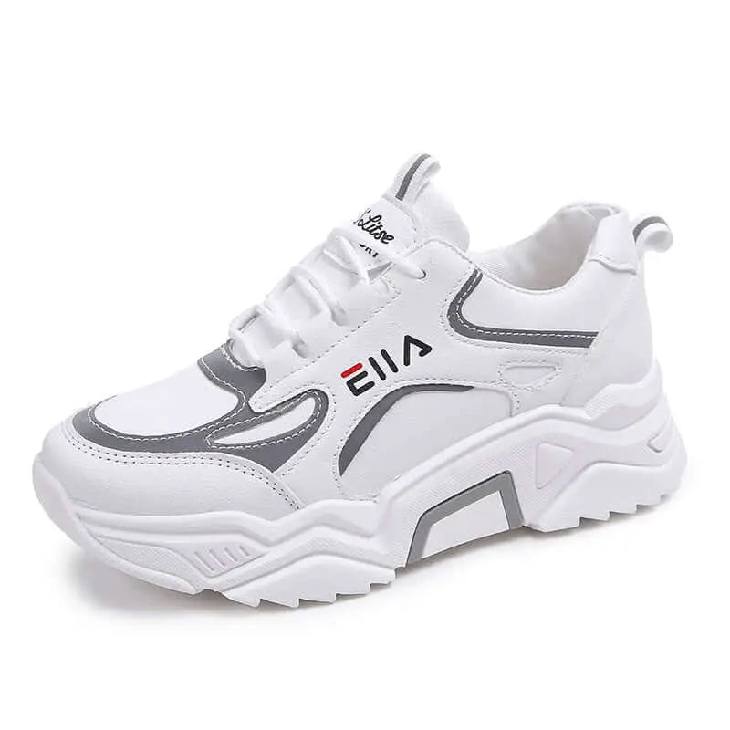 New Sneakers Women Breathable Mesh Casual Shoes Female Fashion Sneaker Lace Up High Leisure Women Vulcanize Shoe