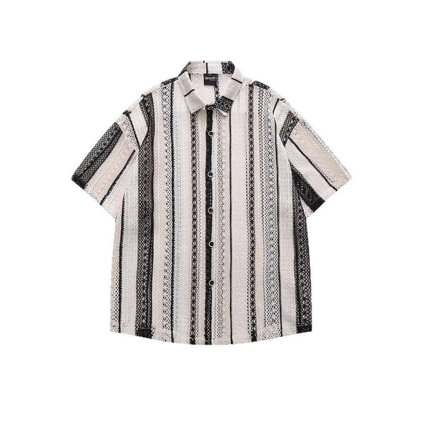 Suzynmom Outfit Hollow - Out Shirt Short Sleeve Men - SuzynmomSuzynmomeproloSuzynmom Outfit Hollow - Out Shirt Short Sleeve Men