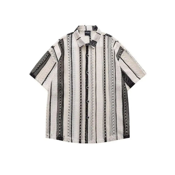 Suzynmom Outfit Hollow - Out Shirt Short Sleeve Men - SuzynmomSuzynmomeproloSuzynmom Outfit Hollow - Out Shirt Short Sleeve Men
